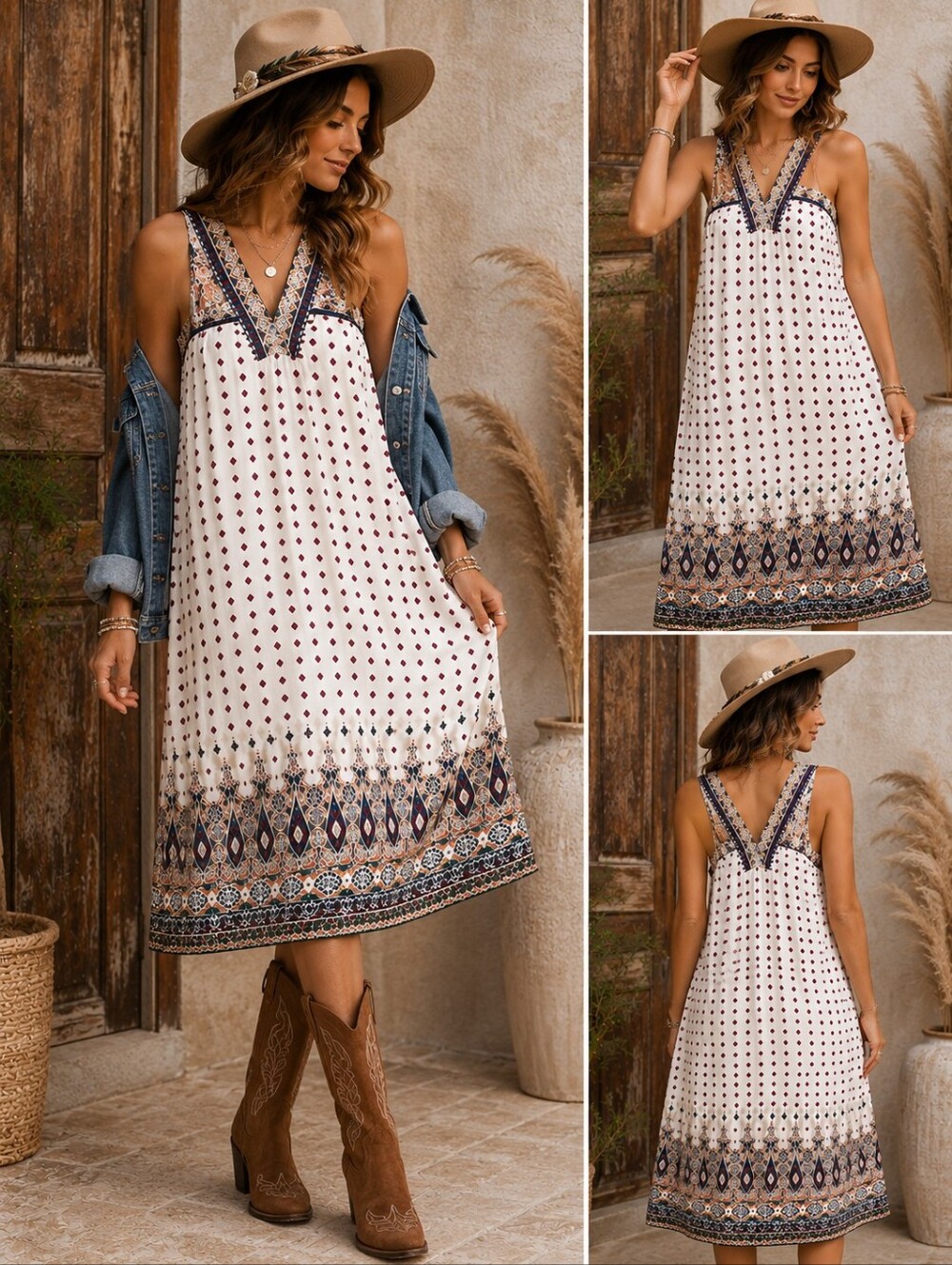 Hayden Los Angeles Boho Sleeveless Dress | Size Small |